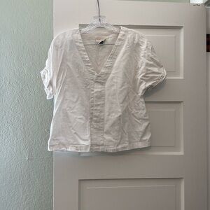 Universal Thread White Short-Sleeve Top